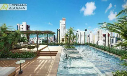 Apartamento com 1 dormitório à venda, 68 m² por R$ 912.000,00 - Manaíra - João Pessoa/PB
