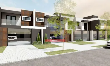 Lindo sobrado com 3 dormitórios à venda no bairro Água Verde, Curitiba, por apenas R$949.000!!