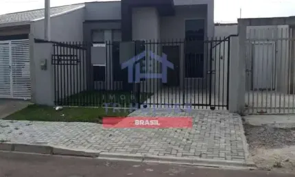 Linda casa nova com 3 dormitórios à venda, Eucaliptos, Fazenda Rio Grande, PR por R$399 mil