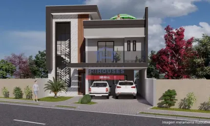 Lindo Triplex NOVO com 4 dormitórios,  2 suítes e terraço á venda no bairro Uberaba