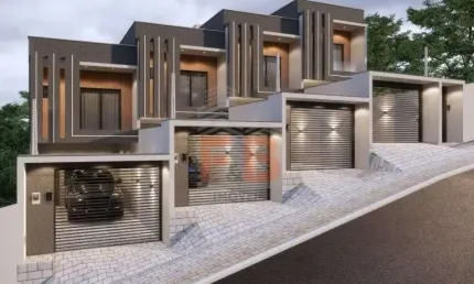 Sobrado geminado no iririú com 3 quartos para venda, 106 m²