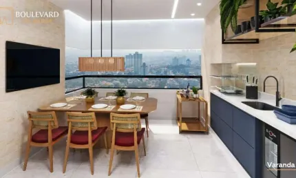 Apartamento para Venda em Santo André, Vila Valparaíso, 2 dormitórios, 2 suítes, 3 banheiros, 1 vaga