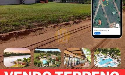 Terreno plano de esquina com 1.418,3 m² no Santa Bárbara Resort Residence