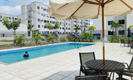 Apartamento proximo a barreira com 2 quartos e uma área de lazer completa