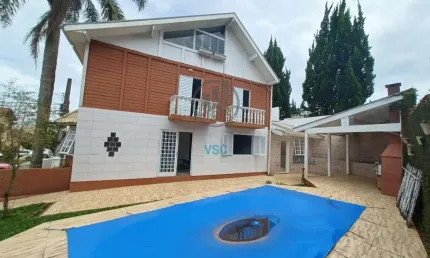 Sobrado em condomínio com 4 suítes sendo uma suíte no térreo 4 vagas com piscina privativa a venda no são braz