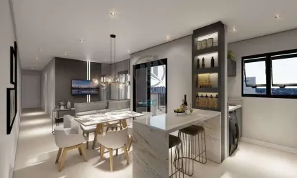 Apartamento alto padrão 3 quartos sendo uma suíte e vaga coberta, no centro de Pinhais