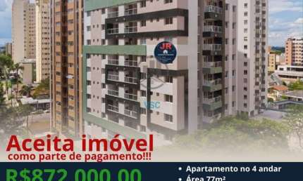 Apartamento Alto Padrão Próximo ao Jardim Botânico, 3 quartos sendo uma suíte, com 2 vagas de garagem