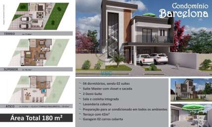 Casa em Condomínio à venda no bairro Uberaba em Curitiba