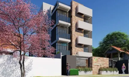 apartamento garden a venda no Residencial Madrid Boqueirão, prédio com elevador, entrada parcelada.