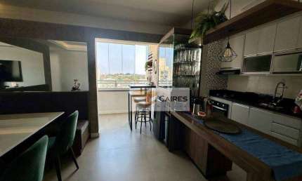 Apartamento com 2 dormitórios para alugar, 63 m² por R$ 5.160,97/mês - Mansões Santo Antônio - Campinas/SP