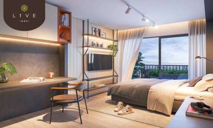 Apartamento com 1 quarto à venda na Rua Atílio Bório, 144, Cristo Rei, Curitiba, 22 m2 por R$ 231.600