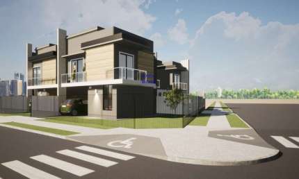 Sobrado com 67,60m², e 02 dormitórios no bairro Campo Comprido/ Fazendinha em Curitiba, preço de planta, aceita permuta , fn 041 99864-4995
