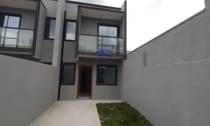 SOBRADO 82M² 3 QUARTOS,  SALA 2 AMBIENTES, CHURRASQUEIRA, 2 VAGAS, 2 BANHEIROS, TERRAÇO, SACADA, O MENOR PREÇO DA REGIÃO, FINACIA. FN 041 99864-4995