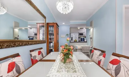 Apartamento de 3 quartos 2 vagas suite mobiliado andar alto vista aberta por 395 mil