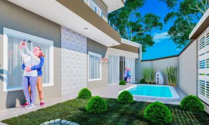 Casa com 3 quartos à venda na Maria Prosdocimo Franceschi, Vila Nova, Araucária, 136 m2 por R$ 950.000