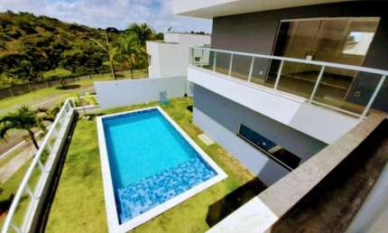 Casa em condomínio fechado com 4 quartos à venda na Rua Principal, Alphaville (Abrantes), Camaçari, 415 m2 por R$ 1.900.000