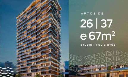 Apartamento com 1 quarto à venda na Avenida Cardeal da Silva, Rio Vermelho, Salvador, 26 m2 por R$ 420.000