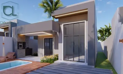 Casa em condomínio fechado com 3 quartos à venda na Rodovia BA-099 - Estrada do Côco, 4, Arembepe (Abrantes), Camaçari por R$ 395.000
