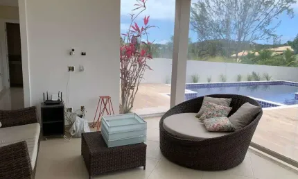 Casa em condomínio fechado com 5 quartos para alugar na RODOVIA BA-099 - ESTRADA DO CÔCO KM 08, Abrantes, Camaçari, 300 m2 por R$ 10.500