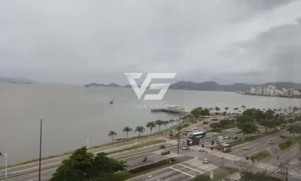 Apartamento vista mar na beira mar norte com 3 dormitórios + 1 vaga