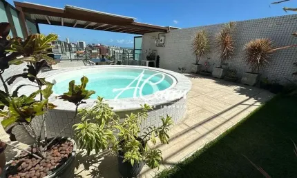Cobertura com 2 quartos à venda no Cabo Branco, João Pessoa 