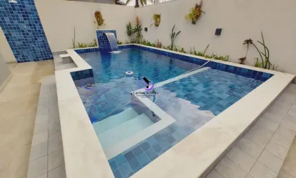 Casa luxuosa em itanhaém pé na areia lote inteiro 50 metros da praia