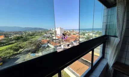 Piscina na cobertura, vista panorâmica para o mar – seu refúgio no balneário itaoca, mongaguá/sp