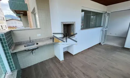 Apartamento itaguá 2 dormitórios sendo 1 suíte,1 banheiro social, 1 vaga de garagem,varanda gourmet com churrasqueira