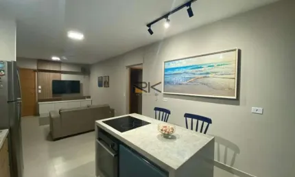 Apartamento itaguá 2 dormitórios sendo 1 suíte,1 banheiro social, 1 vaga de garagem,varanda gourmet com churrasqueira