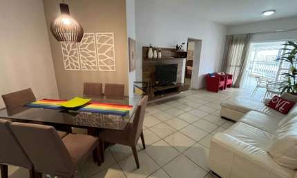 APARTAMENTO PRAIA GRANDE com 3 suítes,1 vaga de garagem,varanda gourmet com churrasqueira,1 vaga de garagem