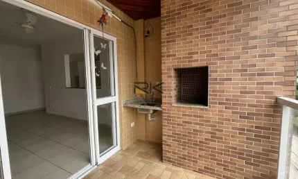 Apartamento itaguá 2 dormitórios sendo 1 suíte,1 banheiro social, 1 vaga de garagem,varanda gourmet com churrasqueira