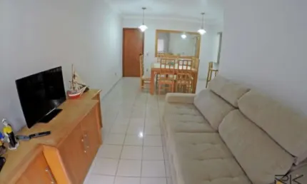 Apartamento praia grande com 2 dormitórios sendo 1 suíte,1 vaga de garagem,sala 2 ambientes