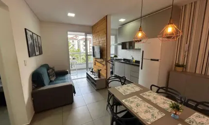 APARTAMENTO À VENDA NO TENÓRIO COM SALA DE ESTAR E JANTAR INTEGRADA,VARANDA GOURMET COM CHURRASQUEIRA,2 DORMITÓRIOS SENDO 1 SUÍTE