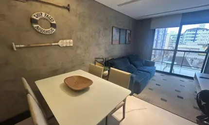 Apartamento praia grande com 2 dormitórios sendo 1 suíte,1 vaga de garagem,100 metros da praia
