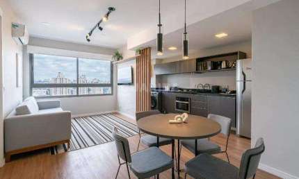 Apartamento mobiliado com 1 dormitório, e 1 vaga de garagem no bairro Santana