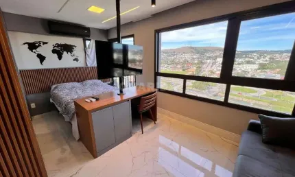 Apartamento mobiliado com 1 dormitório e 1 vaga de garagem, no bairro Jardim Botânico
