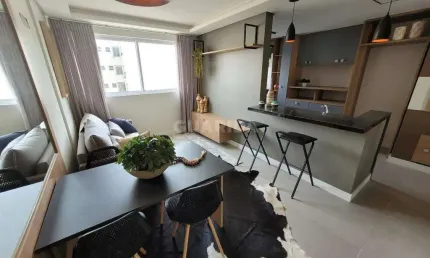 Apartamento com 1 dormitório, mobiliado, e 1 vaga de garagem no bairro Partenon