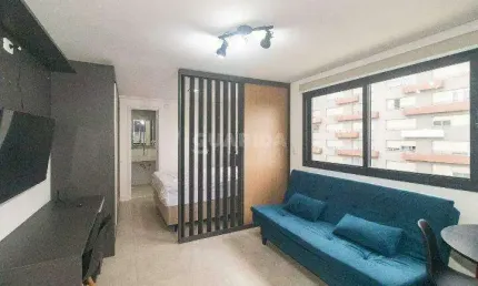 Apartamento estilo loft/flat com 1 dormitório e 1 vaga de garagem, Cidade Baixa - Porto Alegre/RS