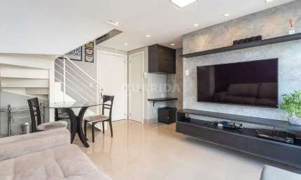 Lindo apartamento duplex de 1 dormitório totalmente mobiliado no bairro Auxiliadora!