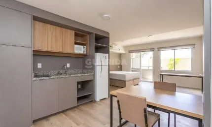 Exclusividade Guarida: Studio mobiliado novo e moderno, nunca habitado, no Bairro Petrópolis!