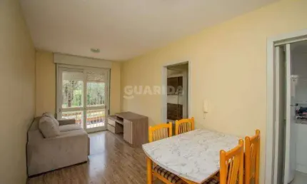 Apartamento mobiliado com 1 dormitório e 1 vaga de garagem, no bairro Cristo Redentor