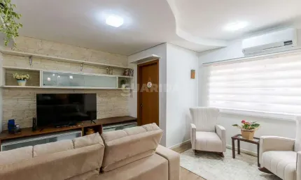 Apartamento com 1 dormitório, mobiliado, e 1 vaga de garagem no bairro petrópolis