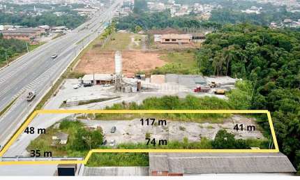 Terreno com aprox. 5.000 m,2 para alugar nas margens da BR 470 - Indaial/SC