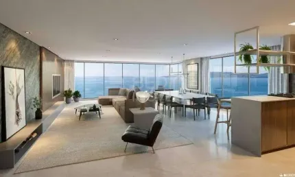 Apartamento diferenciado 04 suítes frente mar a venda itapema