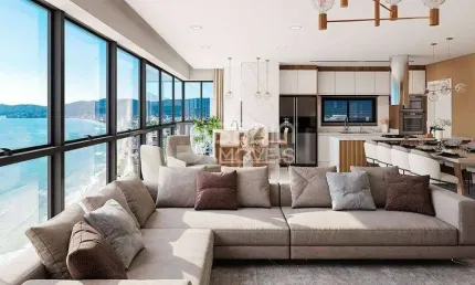Apartamento diferenciado 04 suítes a venda meia praia itapema