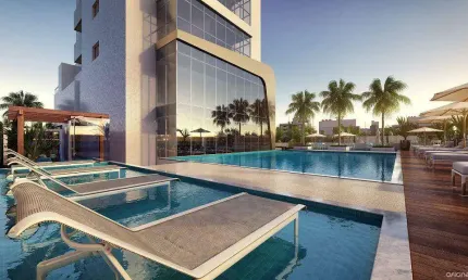 Apartamento em andar alto - 4 suítes - 3 vagas - área de lazer completa