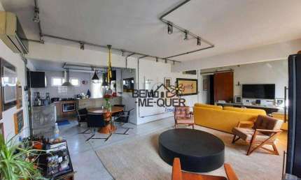 Apartamento Mobiliado com 1 Suíte à venda, 117 m² em frente ao Pq. do Povo - Chácara Itaim - São Paulo