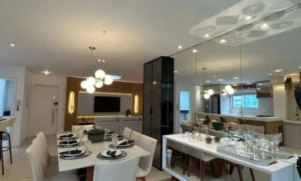Locação - edifício villa di mare - 3 suítes, finamente mobiliado e decorado