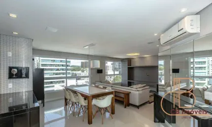 Locação - apartamento alto padrão mobiliado, 02 suítes no bairro pioneiros.