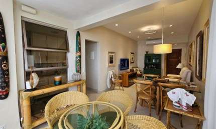 Barra da Tijuca. Barramares. Flat. 52m². Salão Integrado à Varanda e Vaga de Garagem.